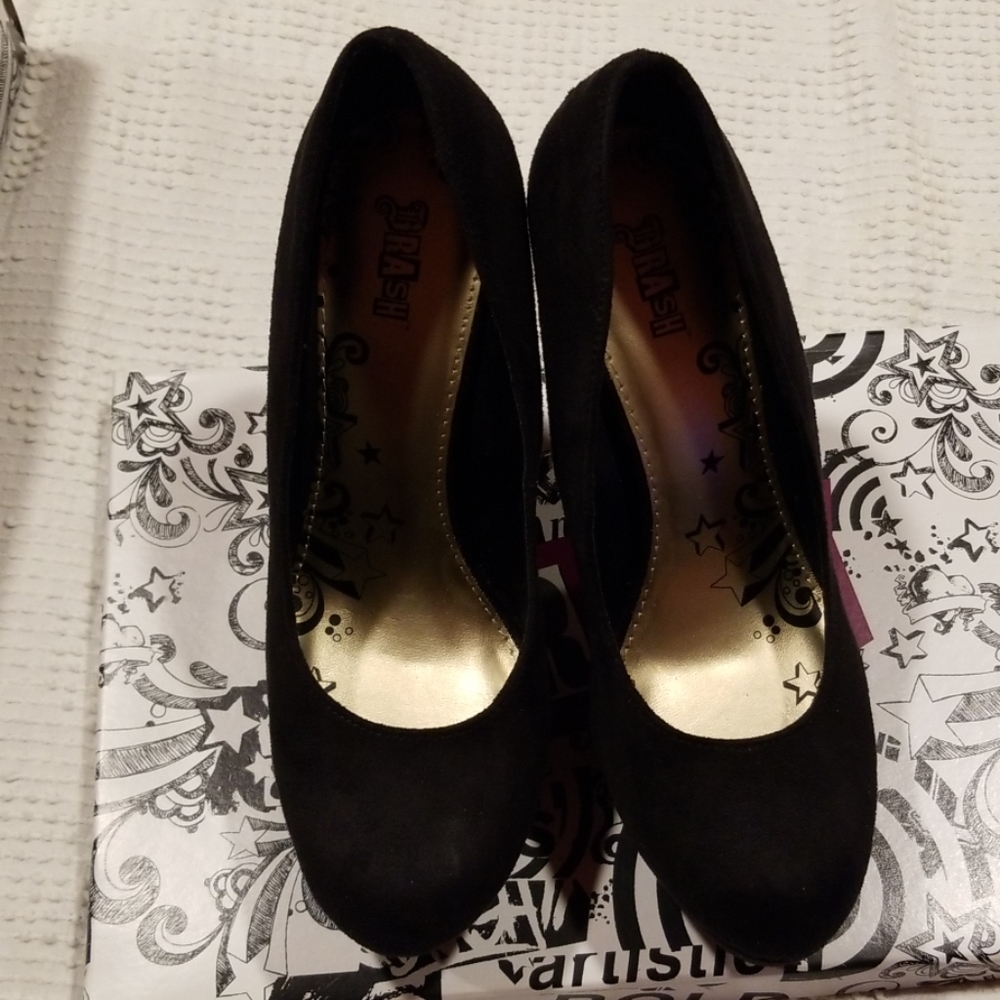 Black heels.